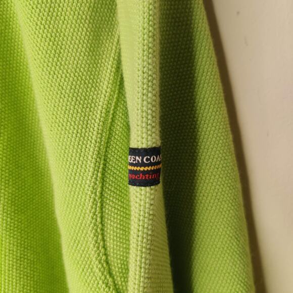 Green Coast Yachting Outfits Sweater Water Repellant Wool Size 52 Luxury Italy - Picture 8 of 14